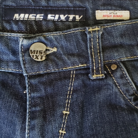 Vintage Miss Sixty Collection Y2K era denim jeans Size 31 - Picture 7 of 8